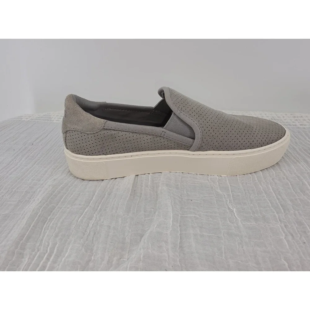 Women's UGG Abies Gray Suede Slip-On Sneakers Size 8 EU 39 Comfort Shoes Flats
